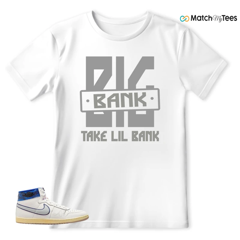 NIKE JORDAN AIR SHIP X AWAKE NY GAME ROYAL SNEAKER Matching Tees t-shirt