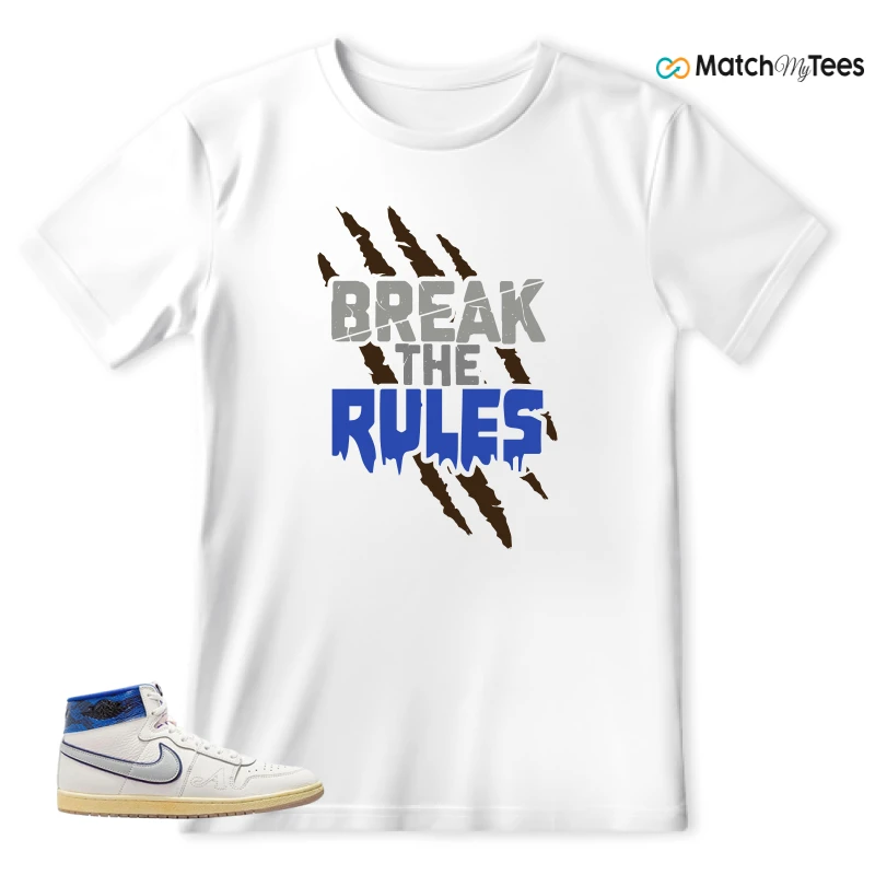 NIKE JORDAN AIR SHIP X AWAKE NY GAME ROYAL SNEAKER Matching Tees t-shirt
