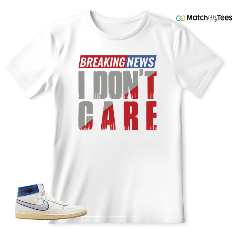 NIKE JORDAN AIR SHIP X AWAKE NY GAME ROYAL SNEAKER Matching Tees t-shirt