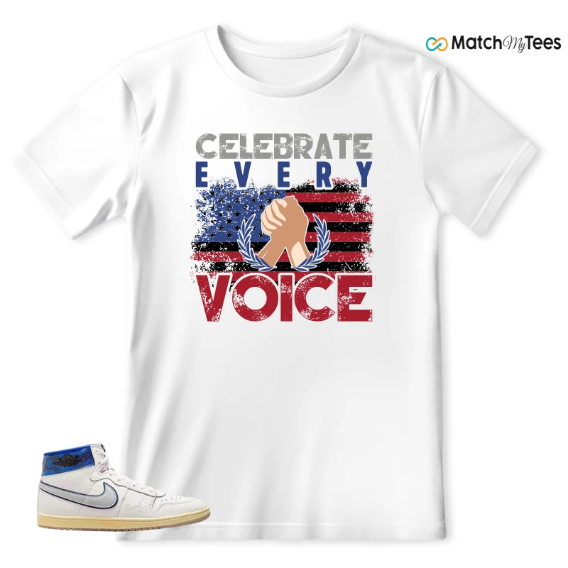 NIKE JORDAN AIR SHIP X AWAKE NY GAME ROYAL SNEAKER Matching Tees t-shirt
