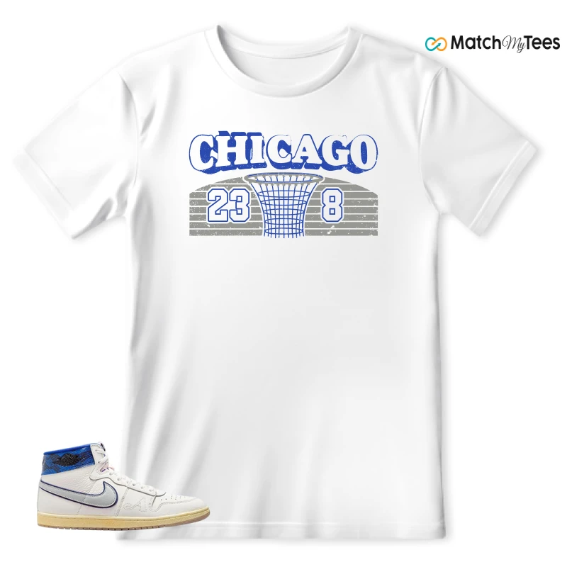 NIKE JORDAN AIR SHIP X AWAKE NY GAME ROYAL SNEAKER Matching Tees t-shirt