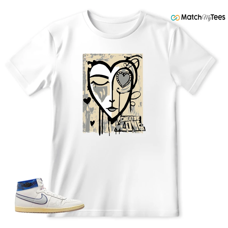 NIKE JORDAN AIR SHIP X AWAKE NY GAME ROYAL SNEAKER Matching Tees t-shirt