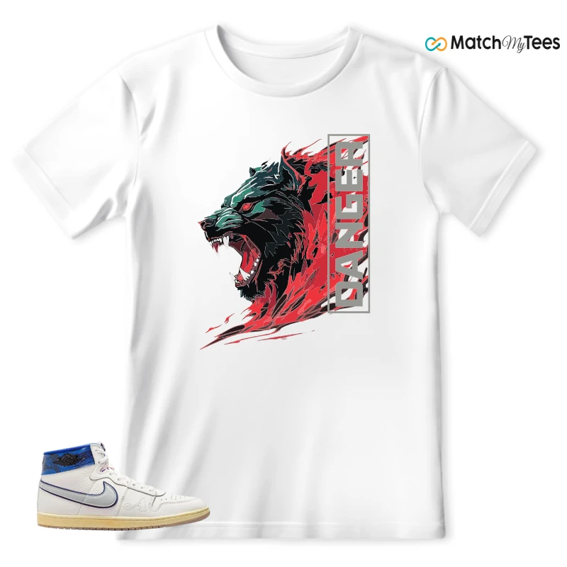 NIKE JORDAN AIR SHIP X AWAKE NY GAME ROYAL SNEAKER Matching Tees t-shirt