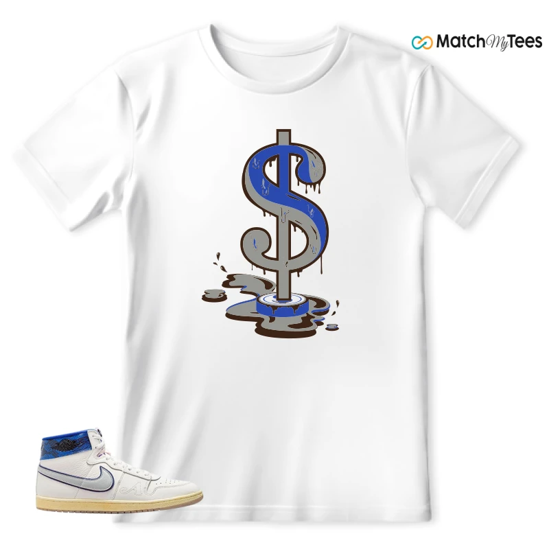 NIKE JORDAN AIR SHIP X AWAKE NY GAME ROYAL SNEAKER Matching Tees t-shirt