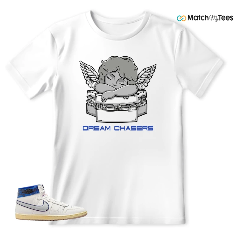 NIKE JORDAN AIR SHIP X AWAKE NY GAME ROYAL SNEAKER Matching Tees t-shirt