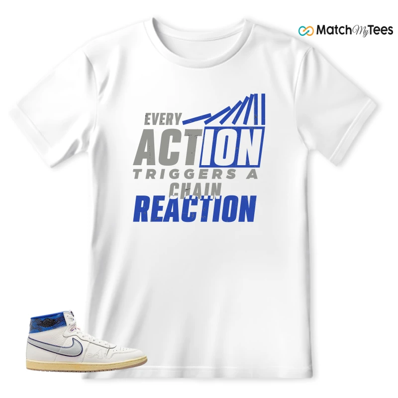 NIKE JORDAN AIR SHIP X AWAKE NY GAME ROYAL SNEAKER Matching Tees t-shirt