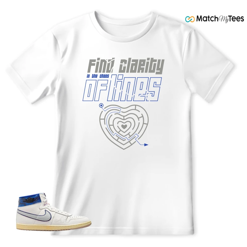 NIKE JORDAN AIR SHIP X AWAKE NY GAME ROYAL SNEAKER Matching Tees t-shirt