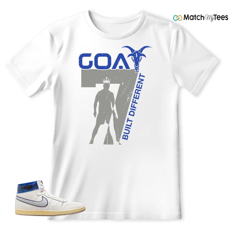 NIKE JORDAN AIR SHIP X AWAKE NY GAME ROYAL SNEAKER Matching Tees t-shirt