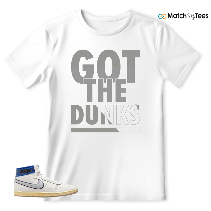 NIKE JORDAN AIR SHIP X AWAKE NY GAME ROYAL SNEAKER Matching Tees t-shirt