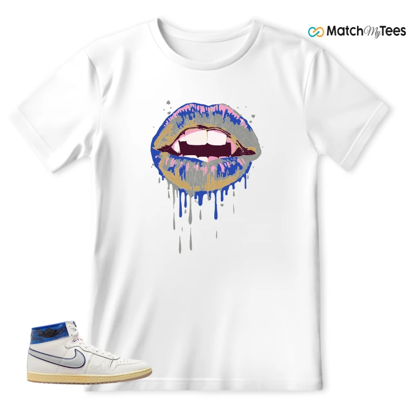 NIKE JORDAN AIR SHIP X AWAKE NY GAME ROYAL SNEAKER Matching Tees t-shirt