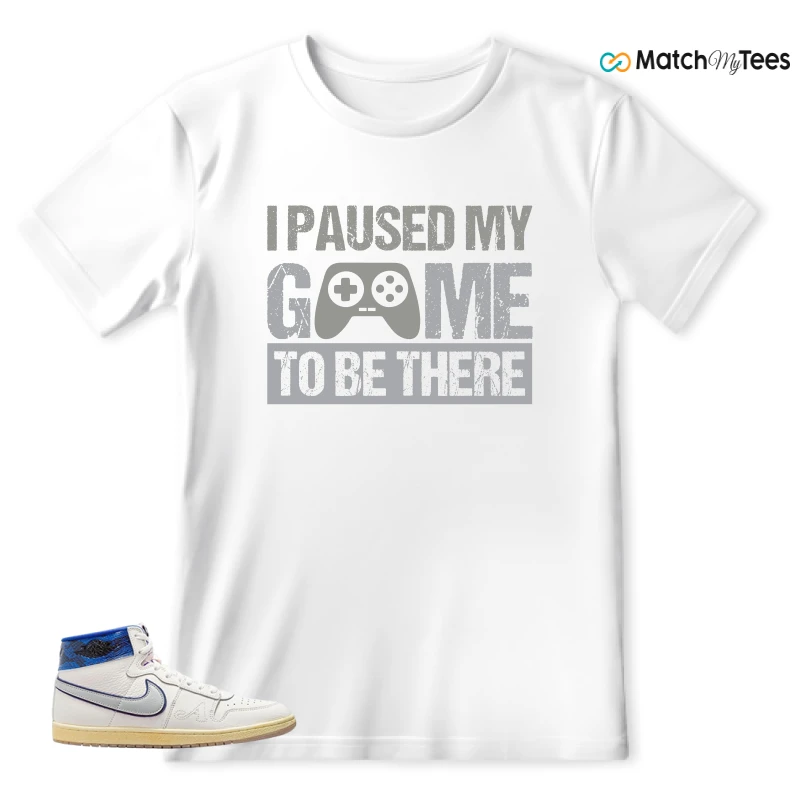 NIKE JORDAN AIR SHIP X AWAKE NY GAME ROYAL SNEAKER Matching Tees t-shirt
