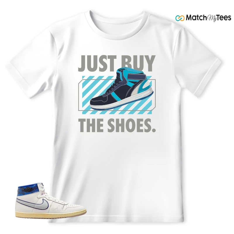 NIKE JORDAN AIR SHIP X AWAKE NY GAME ROYAL SNEAKER Matching Tees t-shirt