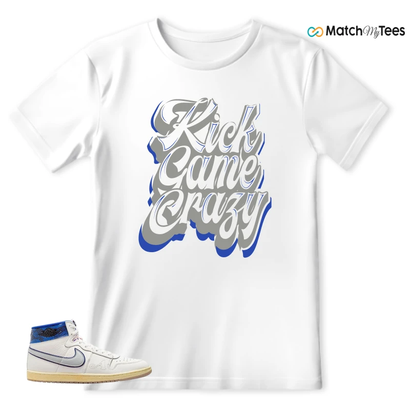 NIKE JORDAN AIR SHIP X AWAKE NY GAME ROYAL SNEAKER Matching Tees T-shirt for Men
