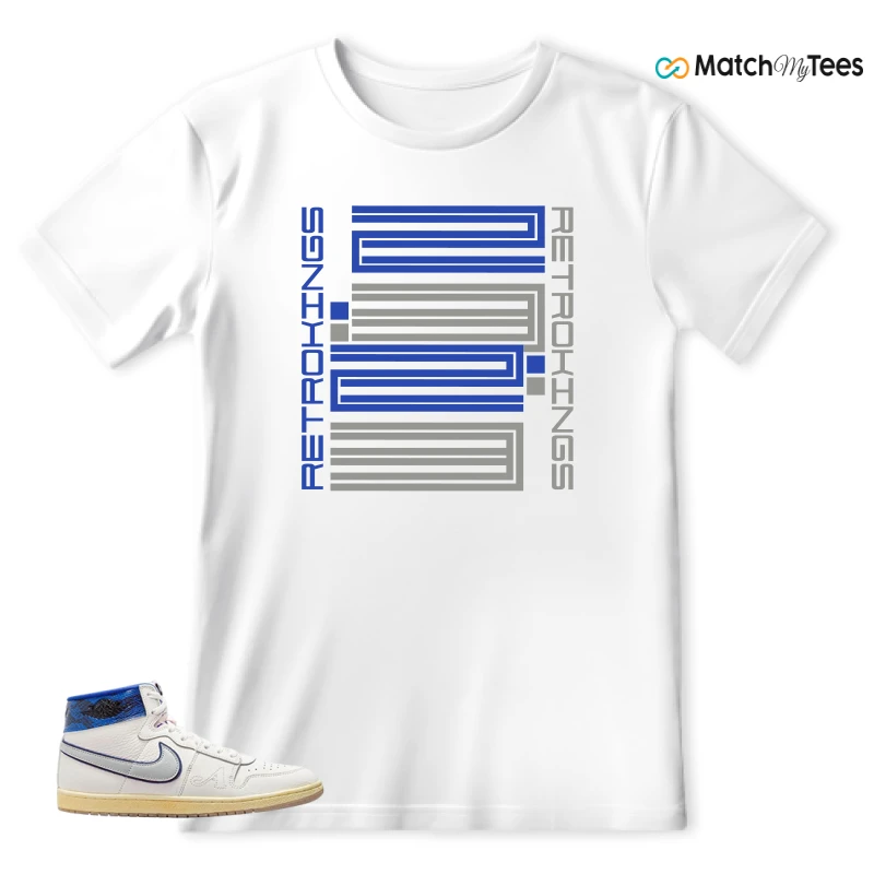 NIKE JORDAN AIR SHIP X AWAKE NY GAME ROYAL SNEAKER Matching Tees t-shirt