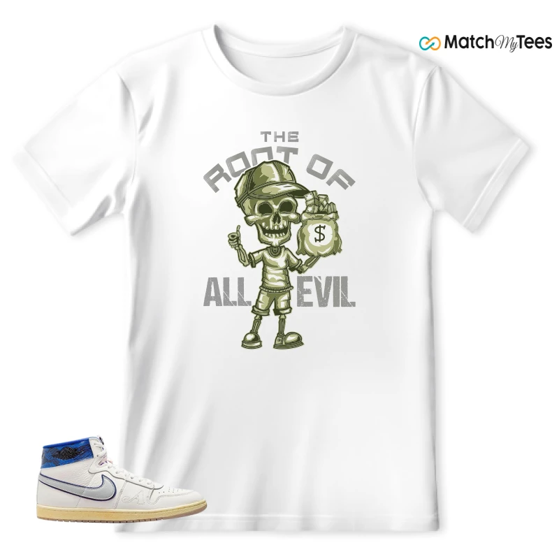 NIKE JORDAN AIR SHIP X AWAKE NY GAME ROYAL SNEAKER Matching Tees t-shirt