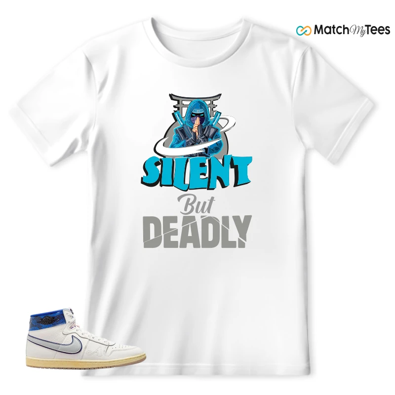 NIKE JORDAN AIR SHIP X AWAKE NY GAME ROYAL SNEAKER Matching Tees t-shirt