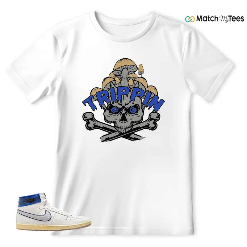 NIKE JORDAN AIR SHIP X AWAKE NY GAME ROYAL SNEAKER Matching Tees t-shirt