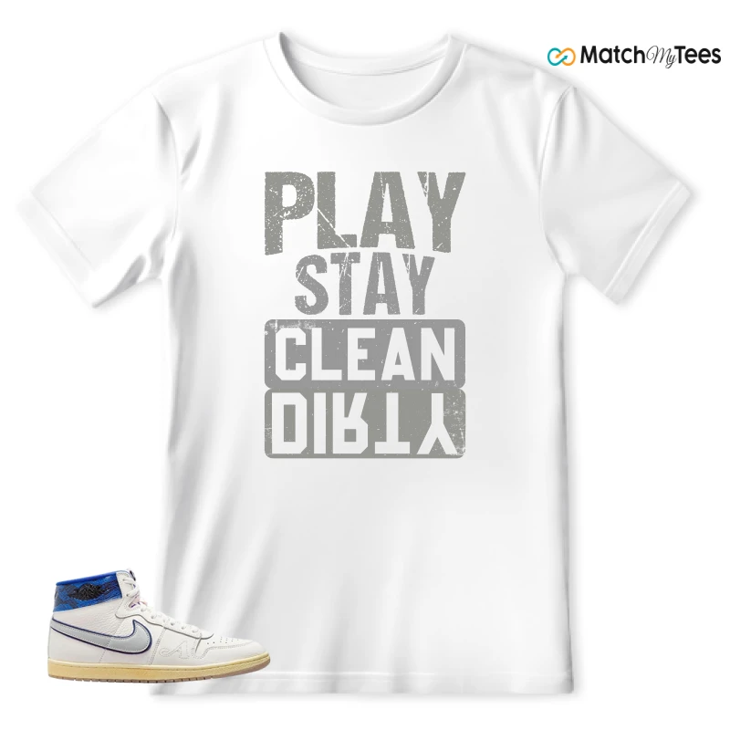 NIKE JORDAN AIR SHIP X AWAKE NY GAME ROYAL SNEAKER Matching Tees t-shirt