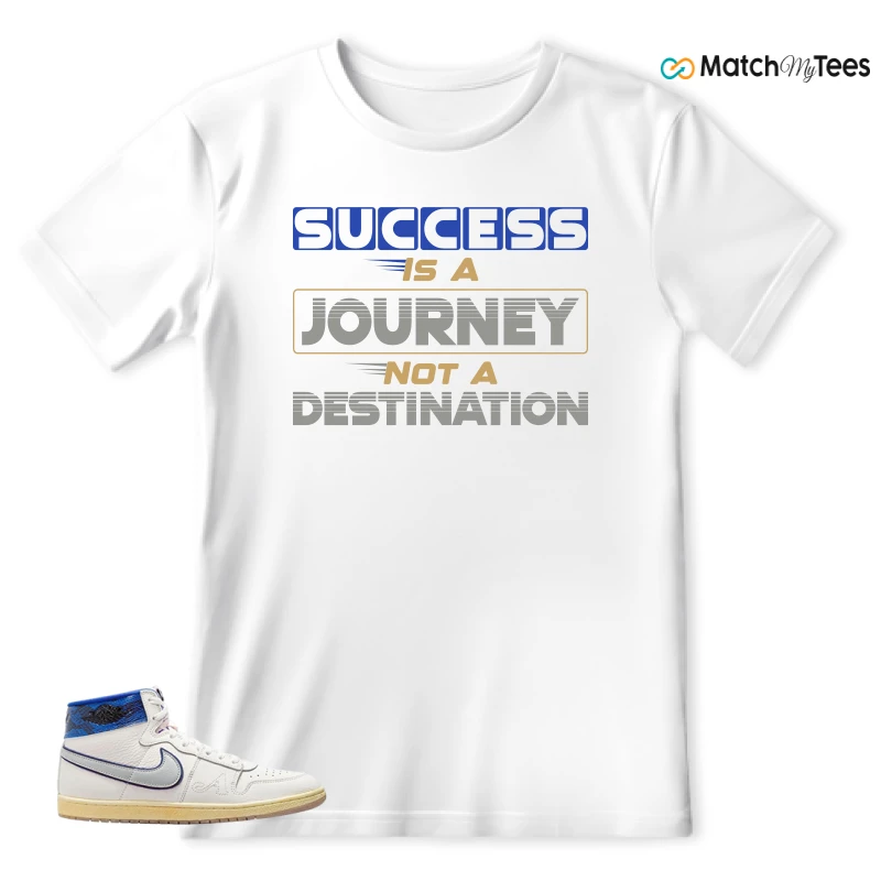 NIKE JORDAN AIR SHIP X AWAKE NY GAME ROYAL SNEAKER Matching Tees t-shirt