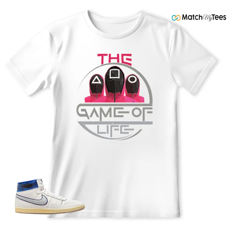 NIKE JORDAN AIR SHIP X AWAKE NY GAME ROYAL SNEAKER Matching Tees t-shirt