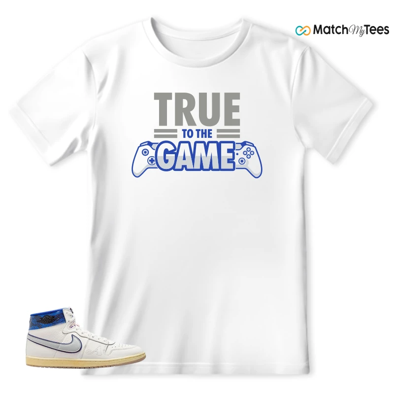 NIKE JORDAN AIR SHIP X AWAKE NY GAME ROYAL SNEAKER Matching Tees t-shirt