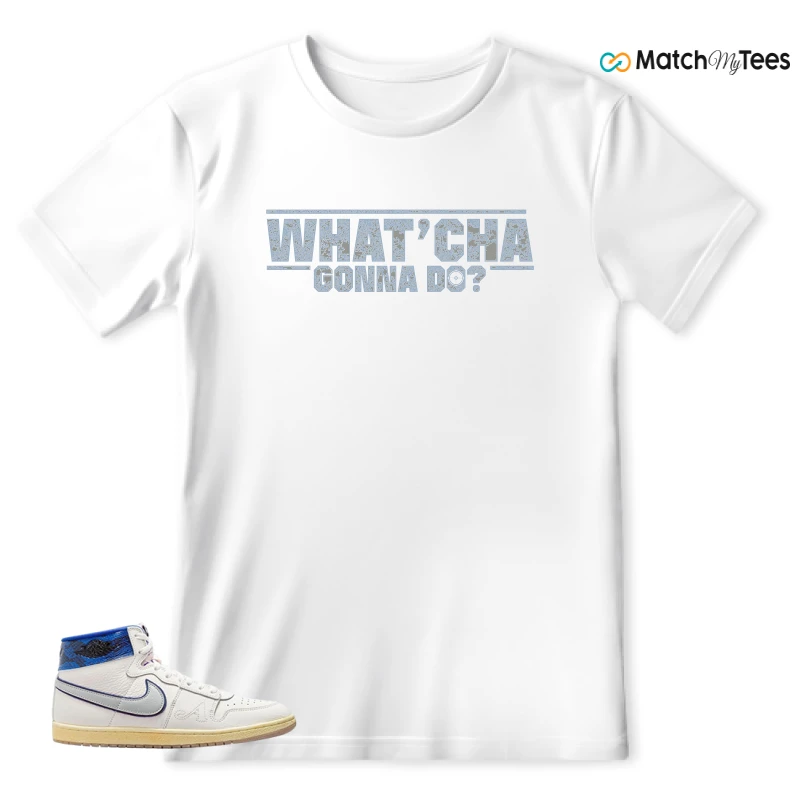 NIKE JORDAN AIR SHIP X AWAKE NY GAME ROYAL SNEAKER Matching Tees t-shirt