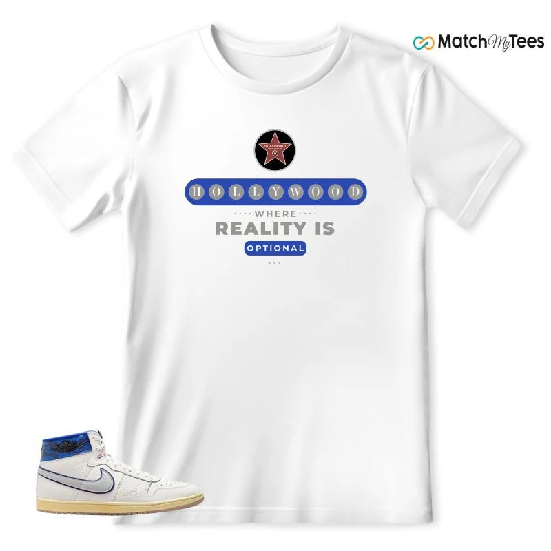 NIKE JORDAN AIR SHIP X AWAKE NY GAME ROYAL SNEAKER Matching Tees t-shirt