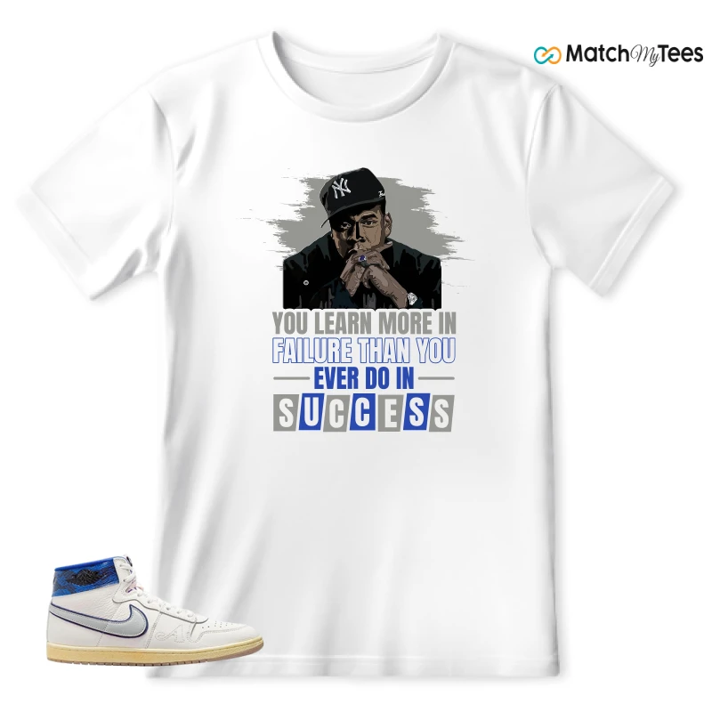 NIKE JORDAN AIR SHIP X AWAKE NY GAME ROYAL SNEAKER Matching Tees t-shirt