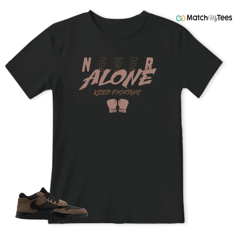NIKE JORDAN JUMPMAN JACK TRAVIS SCOTT DARK MOCHA SNEAKER Matching Tees T-shirt for Men