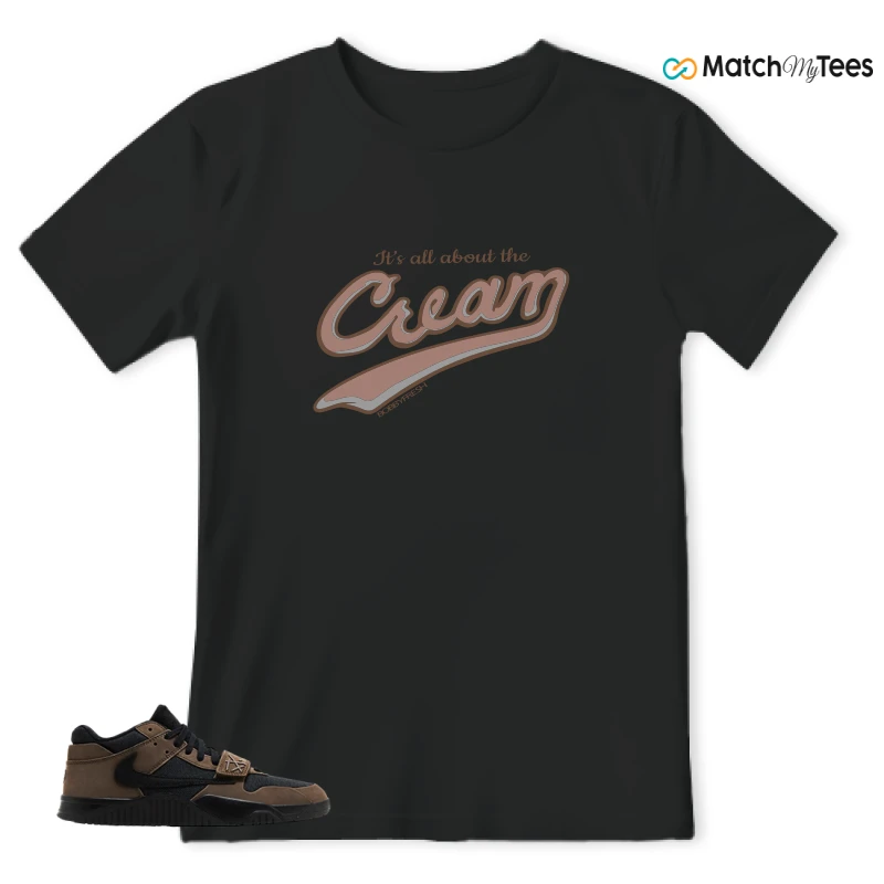 NIKE JORDAN JUMPMAN JACK TRAVIS SCOTT DARK MOCHA SNEAKER Matching Tees t-shirt