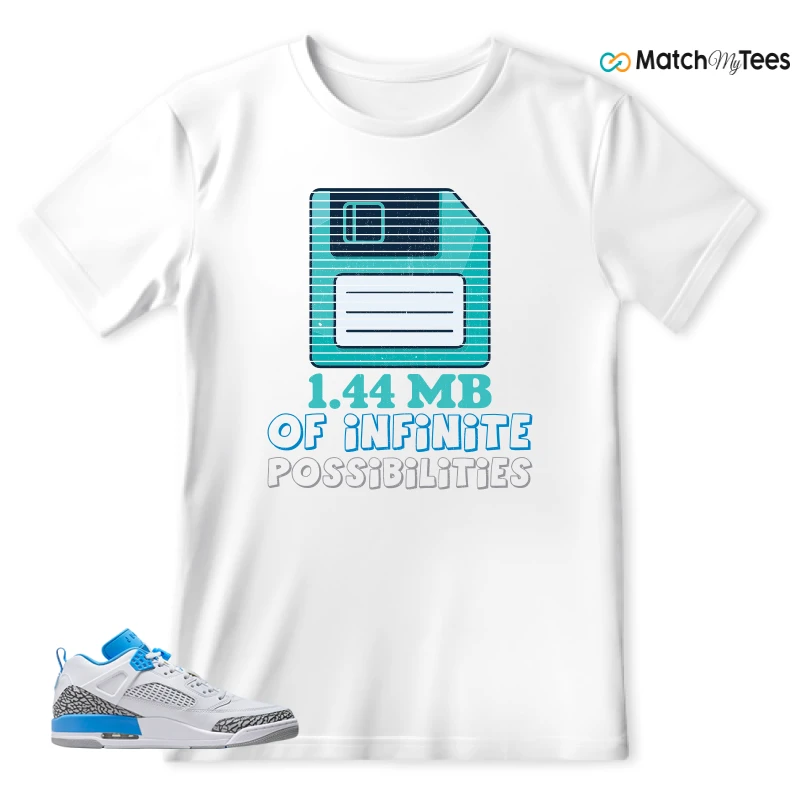 NIKE JORDAN SPIZIKE LOW UNC SNEAKER Matching Tees t-shirt