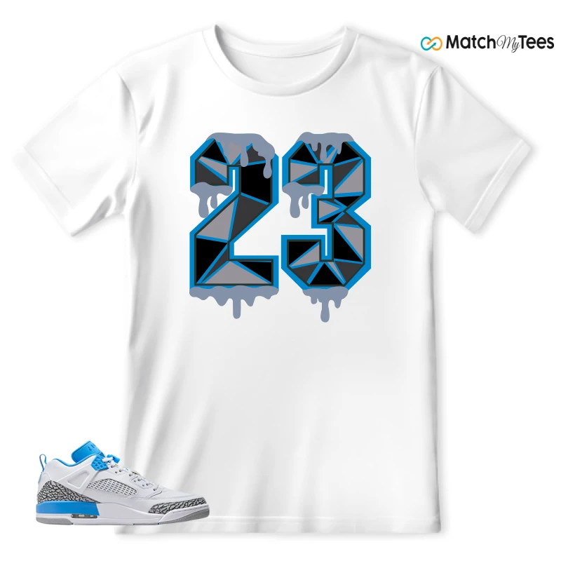 NIKE JORDAN SPIZIKE LOW UNC SNEAKER Matching Tees t-shirt