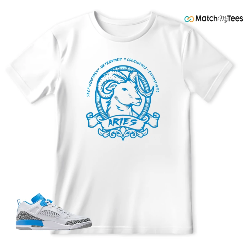 NIKE JORDAN SPIZIKE LOW UNC SNEAKER Matching Tees T-shirt for Men