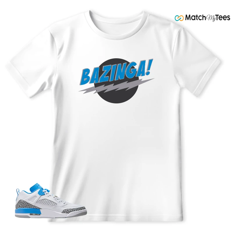 NIKE JORDAN SPIZIKE LOW UNC SNEAKER Matching Tees t-shirt