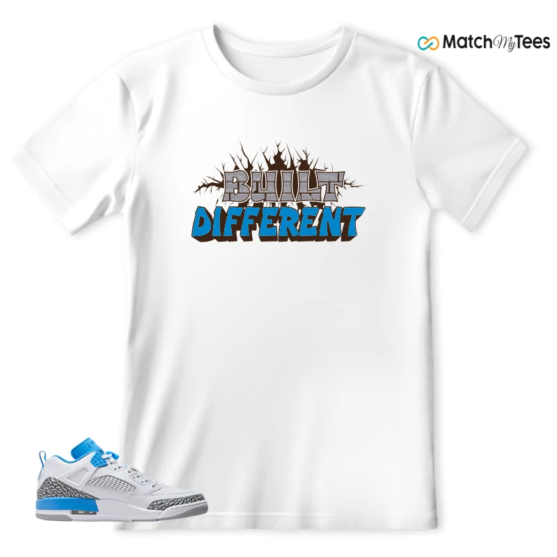 NIKE JORDAN SPIZIKE LOW UNC SNEAKER Matching Tees t-shirt