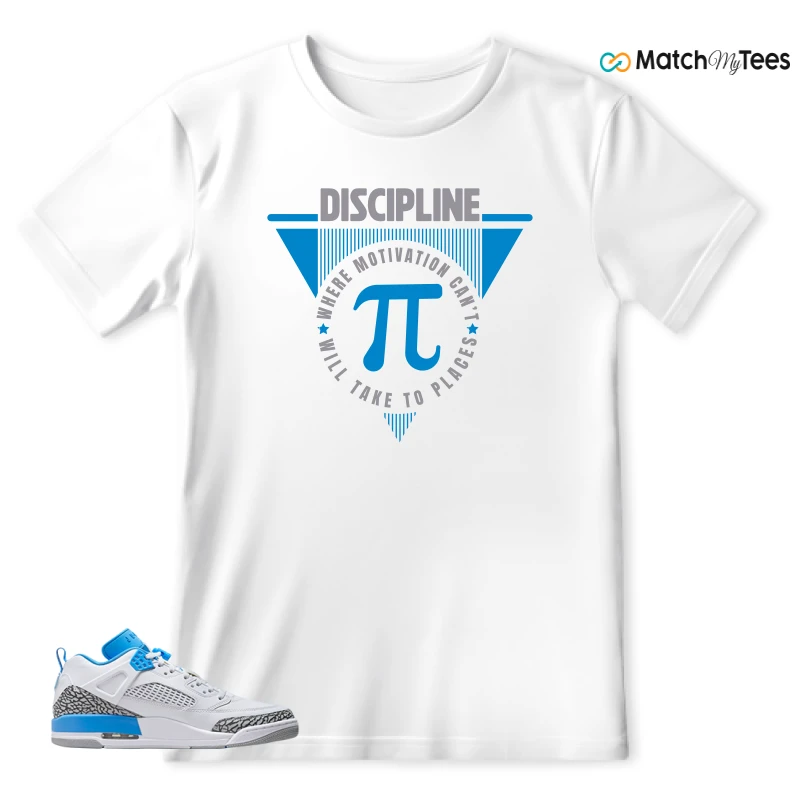 NIKE JORDAN SPIZIKE LOW UNC SNEAKER Matching Tees t-shirt