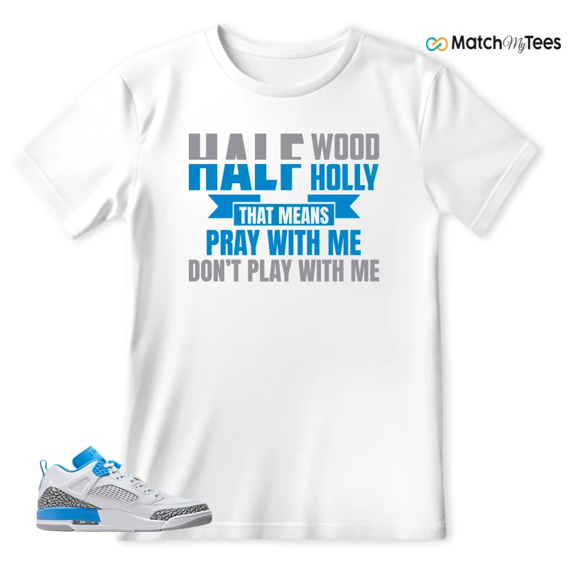NIKE JORDAN SPIZIKE LOW UNC SNEAKER Matching Tees t-shirt