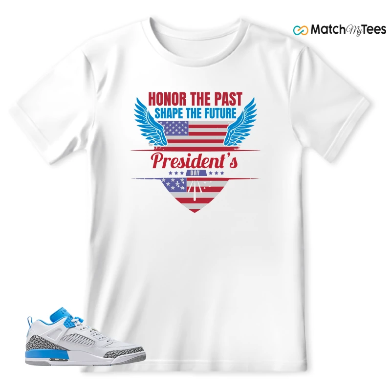 NIKE JORDAN SPIZIKE LOW UNC SNEAKER Matching Tees t-shirt