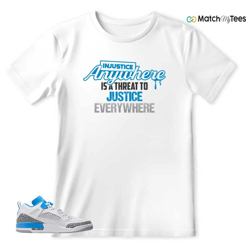 NIKE JORDAN SPIZIKE LOW UNC SNEAKER Matching Tees t-shirt