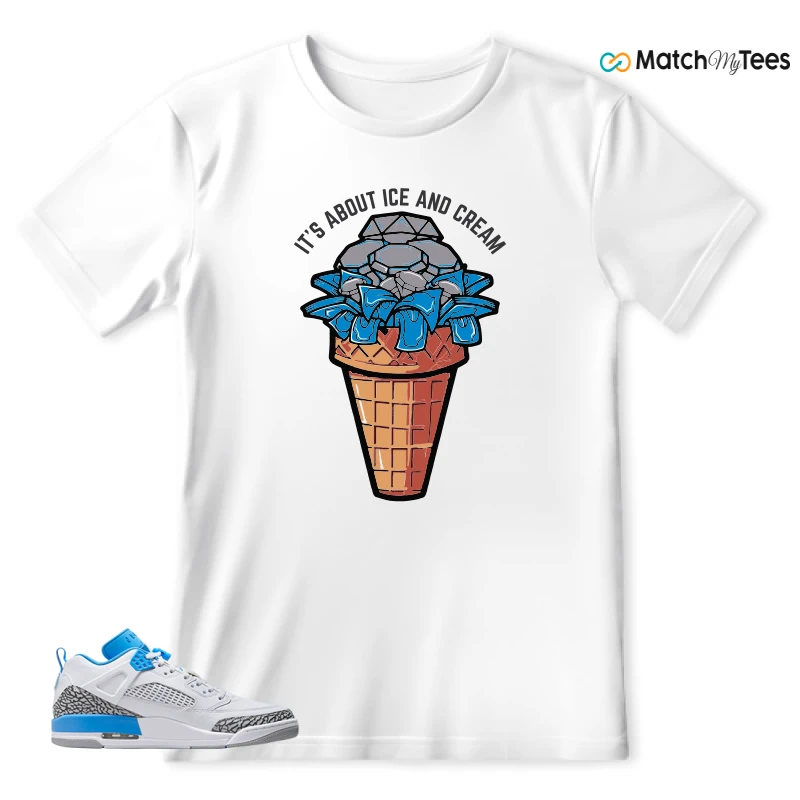 NIKE JORDAN SPIZIKE LOW UNC SNEAKER Matching Tees t-shirt