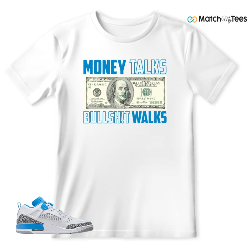 NIKE JORDAN SPIZIKE LOW UNC SNEAKER Matching Tees t-shirt