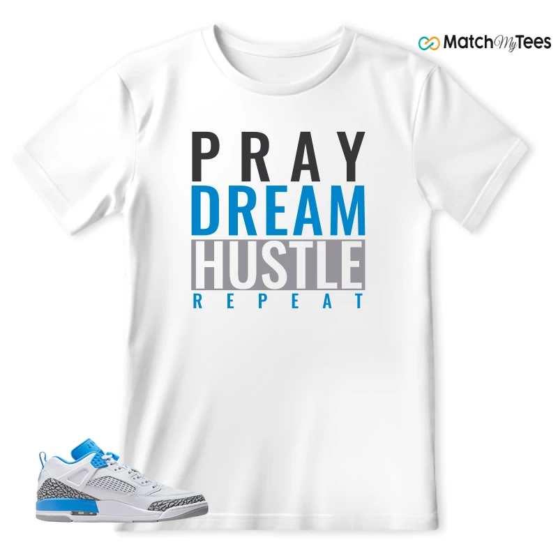 NIKE JORDAN SPIZIKE LOW UNC SNEAKER Matching Tees t-shirt