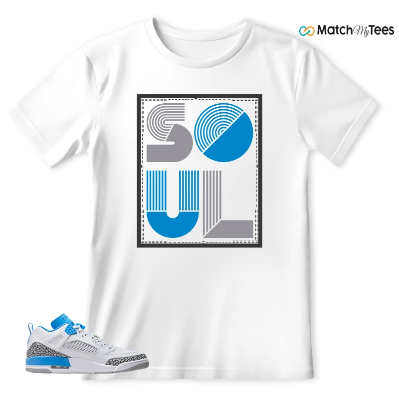 NIKE JORDAN SPIZIKE LOW UNC SNEAKER Matching Tees t-shirt