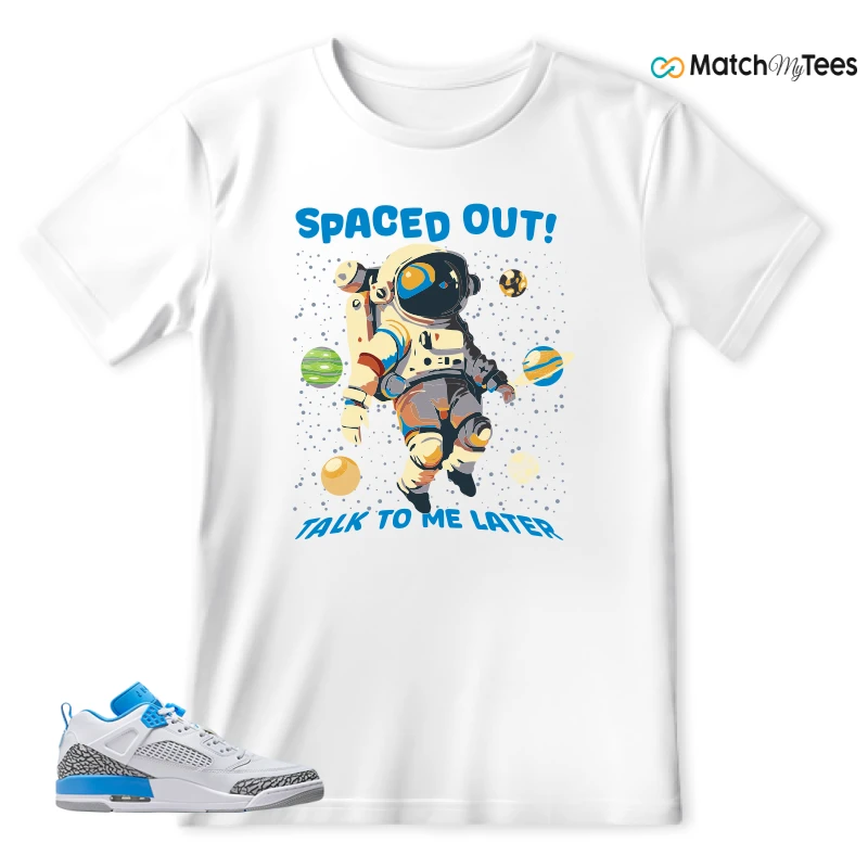 NIKE JORDAN SPIZIKE LOW UNC SNEAKER Matching Tees t-shirt