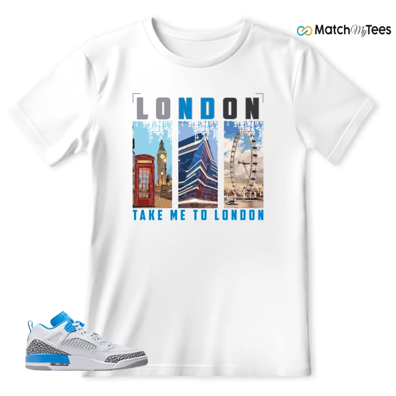 NIKE JORDAN SPIZIKE LOW UNC SNEAKER Matching Tees t-shirt