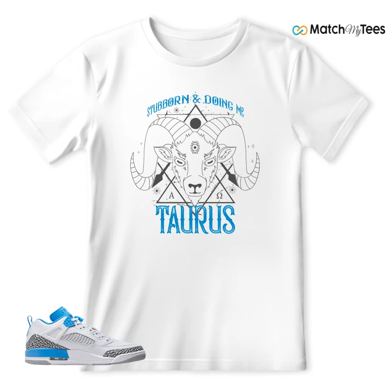 NIKE JORDAN SPIZIKE LOW UNC SNEAKER Matching Tees t-shirt