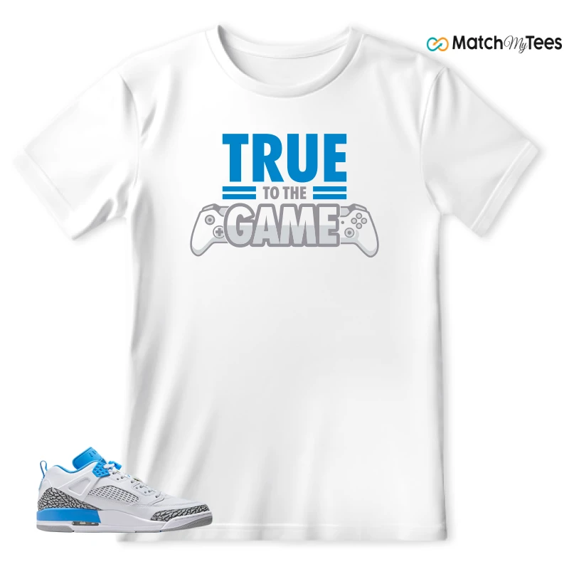 NIKE JORDAN SPIZIKE LOW UNC SNEAKER Matching Tees t-shirt