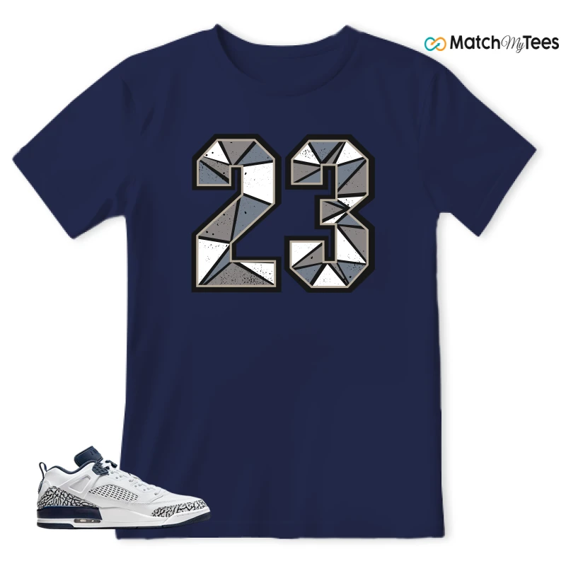 NIKE JORDAN SPIZIKE LOW WHITE OBSIDIAN SNEAKER Matching Tees t-shirt