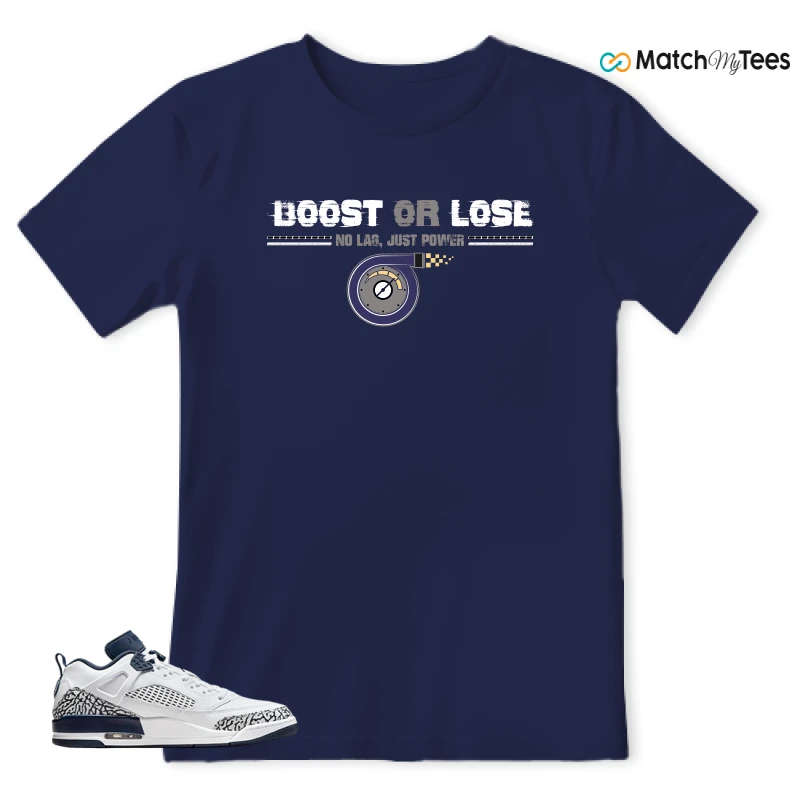 NIKE JORDAN SPIZIKE LOW WHITE OBSIDIAN SNEAKER Matching Tees t-shirt