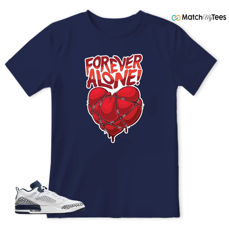 NIKE JORDAN SPIZIKE LOW WHITE OBSIDIAN SNEAKER Matching Tees T-shirt for Men